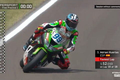 WSBK Supersport Imola FP1 : Adrián Huertas crée la surprise !