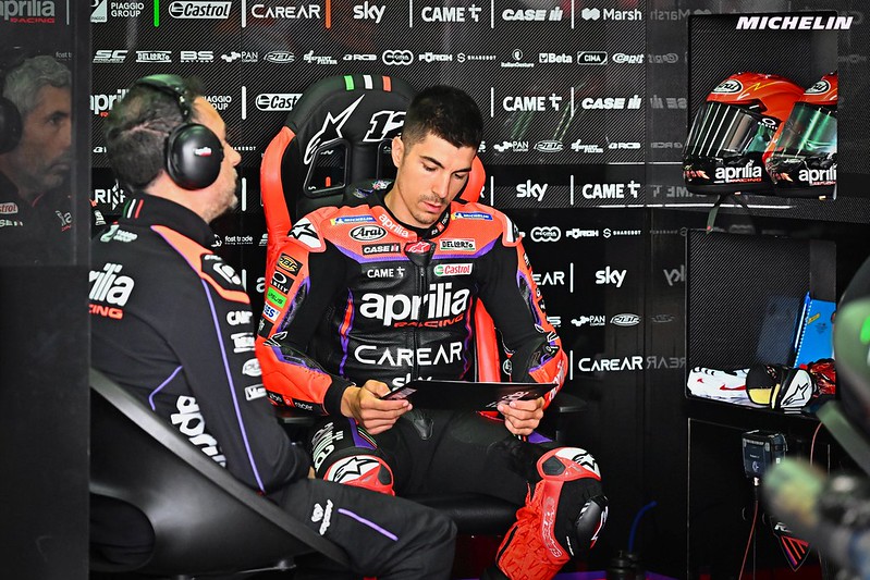 MotoGP Silverstone J1: Big fall for Maverick Viñales (Aprilia/4): “I hope to wake up tomorrow without pain”
