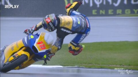 Moto2 Silverstone P3 : Jake Dixon brave les éléments, lourdes chutes de Manuel Gonzalez et d'Aron Canet