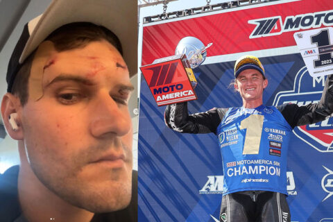 MotoAmerica Pittsburgh J3: Jake laughing, Cameron crying...