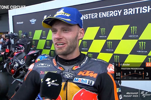 MotoGP Silverstone Course : Brad Binder (KTM/Q10 C3) "A chaud" !