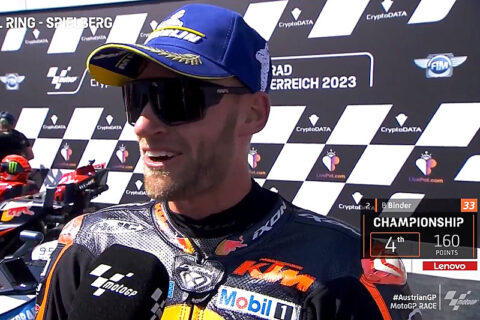 MotoGP Autriche Course : Brad Binder (KTM/2) "A chaud" !
