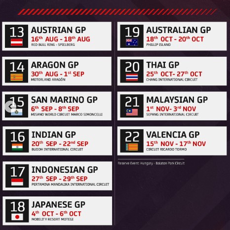 Calendrier 2024 2 - Paddock GP