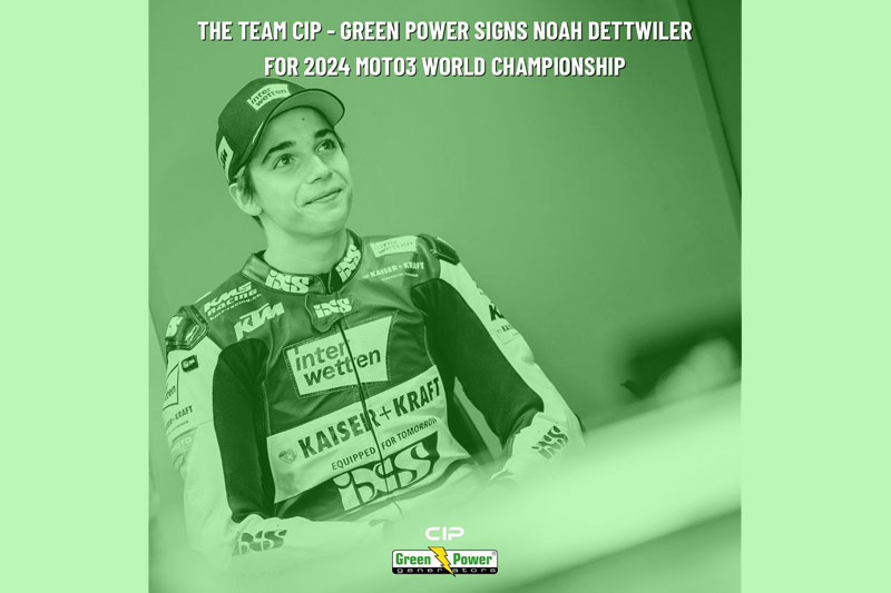Moto3 2024 : Le team CIP – Green Power accueillera Noah Dettwiler la saison prochaine