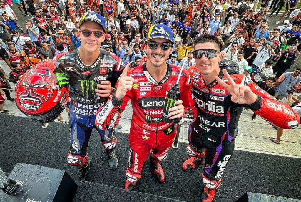 MotoGPインドネシア選手権：「ペッコ・バグナイア、レース前の-7からマーティンで+18に」