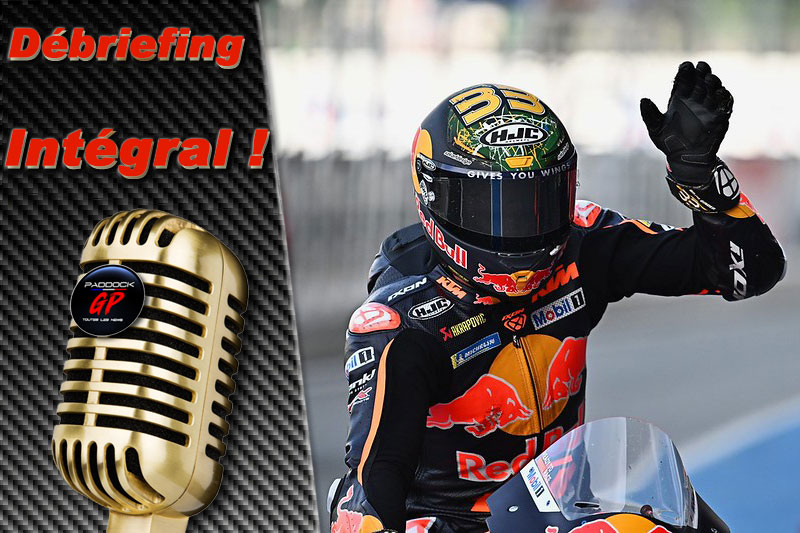 MotoGP Thaïlande J3 Débriefing Brad Binder (KTM/3) : « J’ai vu que l’Afrique du Sud avait remporté la Coupe du Monde, alors c’était « la victoire ou l’échec » », etc. (Intégralité)