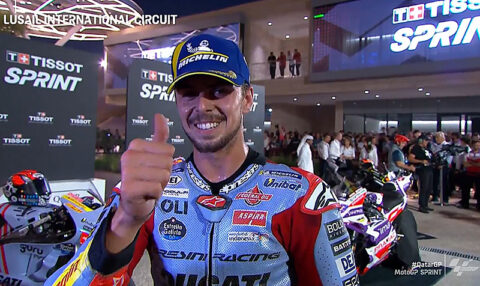MotoGP Qatar Sprint: Fabio Di Giannantonio (Ducati/2) “Hot”!