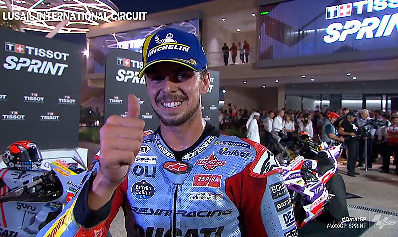 MotoGP Qatar Sprint : Fabio Di Giannantonio (Ducati/2) « A chaud » !