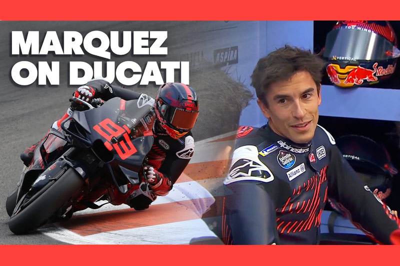 MotoGP 2024 : La vidéo des premiers tours de roues de Marc Marquez, sourire inclus !