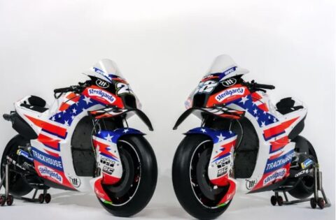 MotoGP 2024 : TrackHouse présente ses Aprilia étoilées