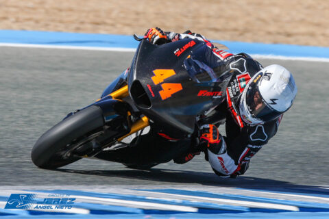 Moto2 Test Jerez J1 : Aron Canet entend se détrôner lui-même ! Tony Arbolino se ramasse.