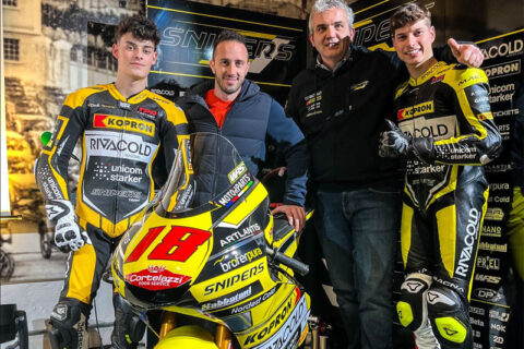 Moto3 : Pour Andrea Dovizioso, le Snipers Team passe au jaune avec Matteo Bertelle et David Almansa