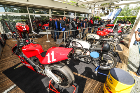 The FIM presents its certification for competition motorcycles at the Salon du 2 Roues