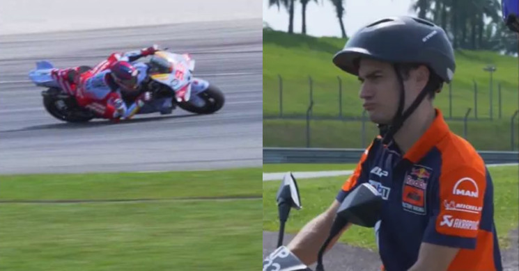 Teste de MotoGP em Sepang: quando Dani Pedrosa fez beicinho ao ver Marc Márquez passar, teve que explicar