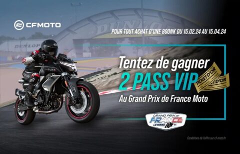 Com CFMOTO, conquiste 2 vagas VIP para MotoGP em Le Mans, 10,11, 12 e 2024 de maio de XNUMX