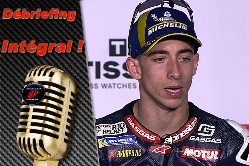 MotoGP Portugal J3 Débriefing Pedro Acosta (KTM/3) : “Pour être honnête, j’ai beaucoup appris de Pecco”, etc. (Intégralité)