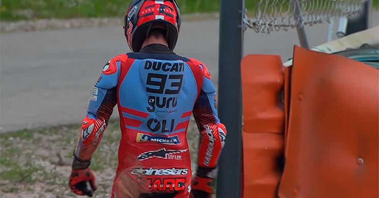 MotoGP, Portugal J1, Marc Marquez (Ducati/3) : « la chute ? C’est un réflexe Honda ! »