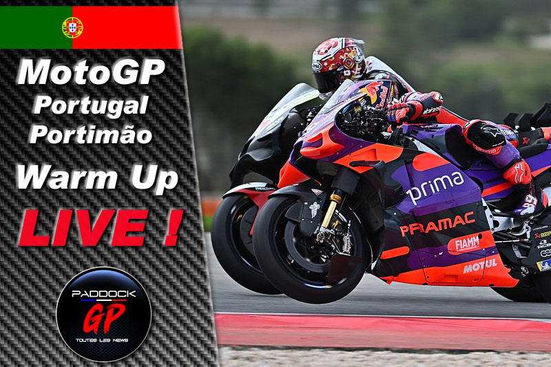 MotoGP Portugal Portimão Warm Up LIVE : Martin, de bon matin ! Marquez pas à l’aise !