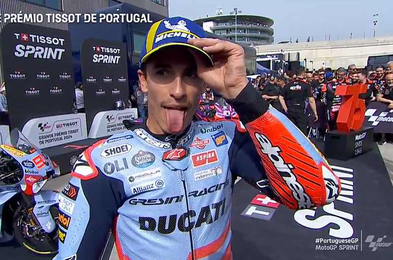MotoGPポルトガルスプリント：マルク・マルケス（ドゥカティ/2） 「熱い」！