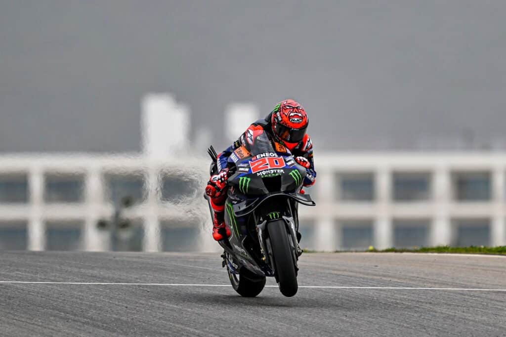 MotoGP Portugal J1, Fabio Quartararo (Yamaha/9) : « c’est formidable pour Yamaha de voir les deux pilotes pousser à 100 % »