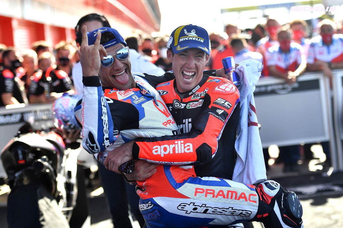 Network coverage: Espargaro and Aprilia celebrate two years of their Argentinian success