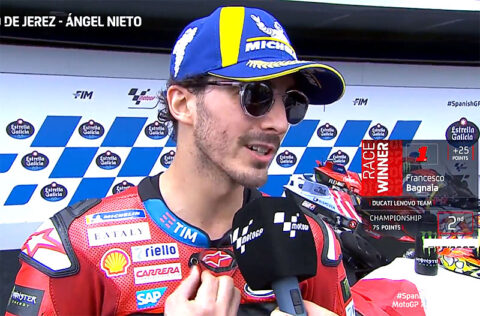 Corrida de MotoGP em Jerez Espanha: Francesco Bagnaia (Ducati/1) “Quente”!