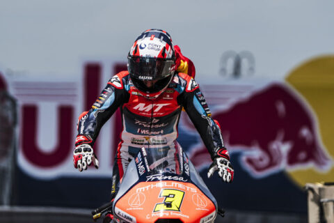 Moto2 オースティン J3: MT ヘルメットの素晴らしいデビュー - MSI with Sergio Garcia (Boscoscuro/1)