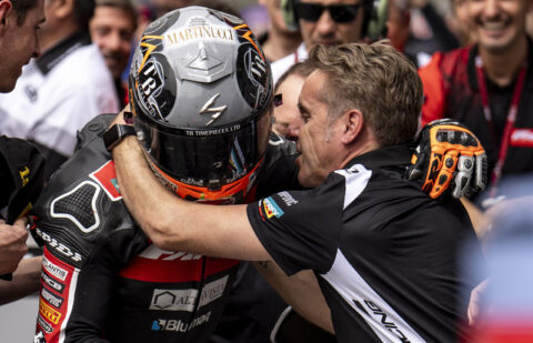 “Aron me lembra Casey”, Roberto Locatelli relembra a primeira vitória de Aron Canet na Moto2 no GP de Portugal