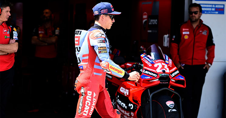 MotoGP, Test Jerez, Marc Marquez (Ducati/5) : “j’ai essayé certaines pièces que les pilotes d’usine utilisent déjà”