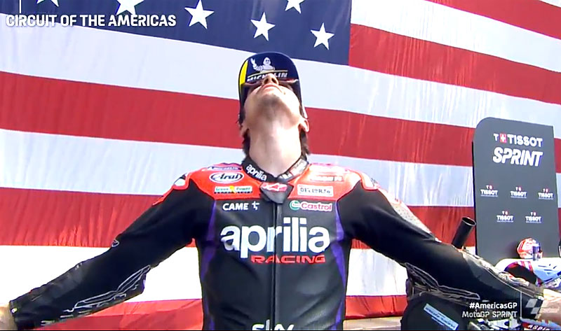 MotoGP Austin Sprint: Maverick Vinales (Aprilia/1) “Hot”!