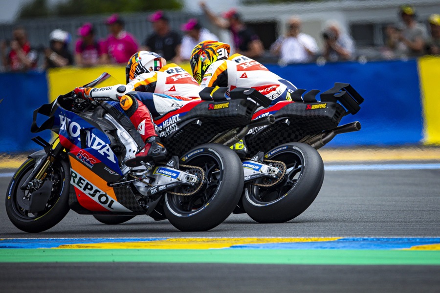 MotoGP, France J3, Luca Marini (Honda/16) : « en observant Bagnaia et Martin, il est évident que la position sur la moto peut faire une grande différence »