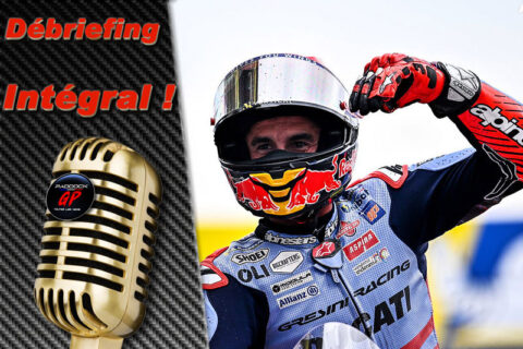 MotoGP Le Mans France J3, Debriefing Marc Marquez (Ducati/2): “Maybe my bike is better on this point”, etc. (Entirety)