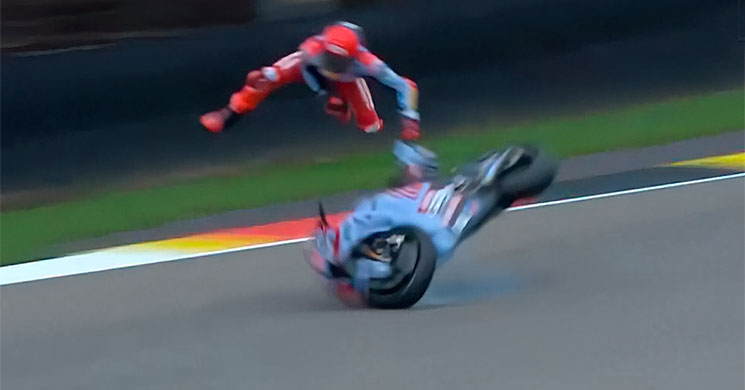 Marc Marquez chutes