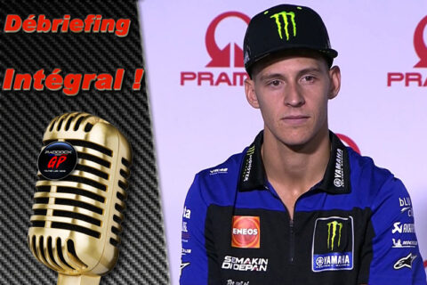 MotoGP Misano 2 J0 Débriefing Fabio Quartararo : "Nous savons depuis longtemps que Yamaha travaille sur le V4", etc. (Intégralité)