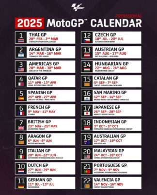 Moto Gp Calendrier 2025