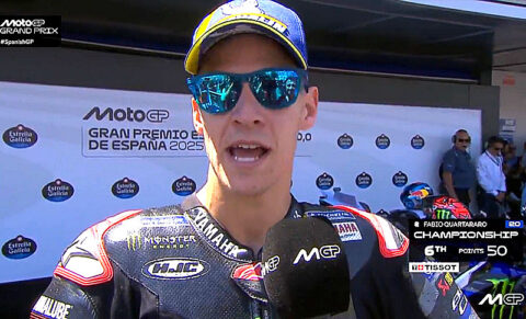 MotoGP Espagne Jerez Course : Fabio Quartararo (Yamaha/2) "A chaud"