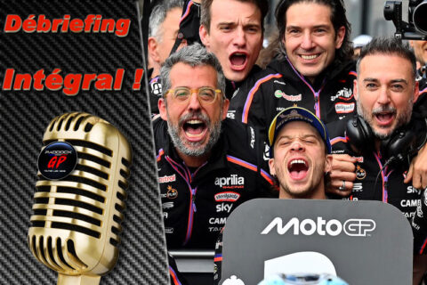 MotoGP, Silverstone, Tag 3, Nachbesprechung Marco Bezzecchi (Aprilia/1): „Es war cool, nicht sechs Ducatis an der Spitze zu sehen“ usw. (Gesamt)