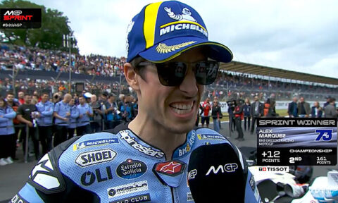MotoGP Silverstone Sprint : Alex Marquez (Ducati/1) "A chaud"