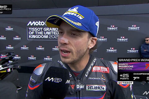 MotoGP Silverstone Course : Marco Bezzecchi (Aprilia/1) "A chaud"