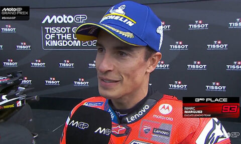 MotoGP Silverstone Course : Marc Marquez (Ducati/3) "A chaud"