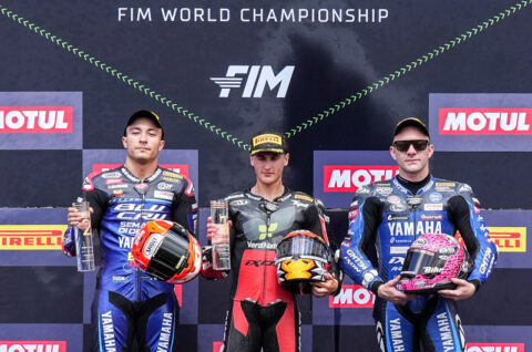 WSBK Supersport Most : Manzi gâche sa course-1, Masia magique au dernier virage, Mahias sur le podium !