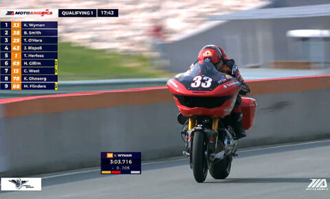 MotoAmerica, Road America, King of the Baggers J1 : Harley-Davidson en force devant Loris Baz !