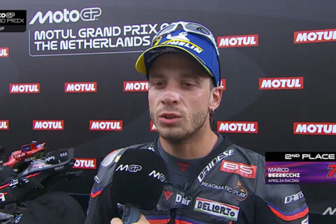 MotoGP Assen Course : Marco Bezzecchi (Aprilia/2) "A chaud"
