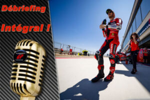 MotoGP, Aragon J3, Débriefing Francesco Bagnaia (Ducati/3) : « Je veux arriver au Mugello avec, au minimum, la possibilité de me battre pour la victoire », etc. (Intégralité)