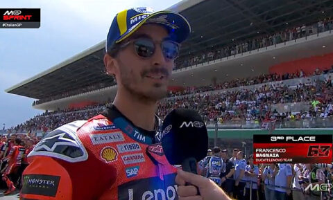 MotoGP Italie Sprint : Francesco Bagnaia (Ducati/3) "A chaud"