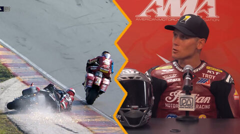 MotoAmerica, Road America, King of the Baggers J3, vidéo incident : Troy Herfoss assume, Bradley Smith flegmatique...