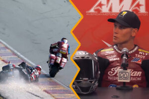MotoAmerica, Road America, King of the Baggers J3, vidéo incident : Troy Herfoss assume, Bradley Smith flegmatique...