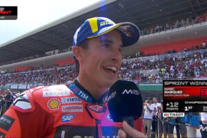 MotoGP Italie Sprint : Marc Marquez (Ducati/1) "A chaud"