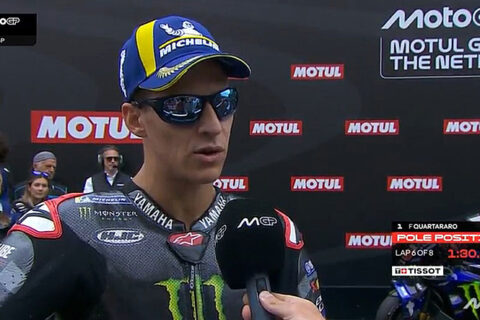 MotoGP Assen Qualifications : Fabio Quartararo (Yamaha/1) "A chaud"