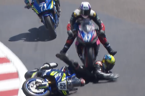 MotoAmerica vidéo : Accident effrayant à Laguna Seca
